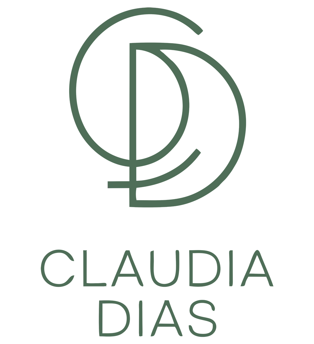 Logo – Claudia Dias – verde Logo - Claudia Dias - verde